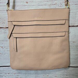 #218 Vera Bradley Mallory Triple Zip Hipster – Pink Leather – NWOT